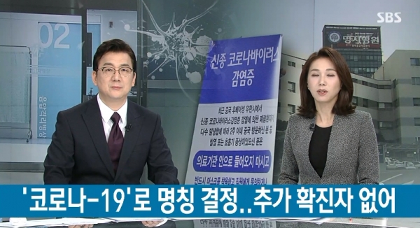 코로나19 관련 뉴스/사진=SBS방송 캡쳐