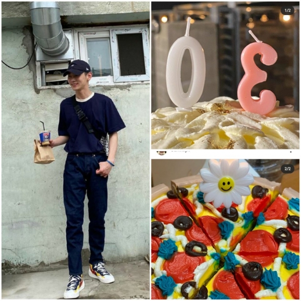 那颗星星是它的粉丝。 23日，也就是23岁生日，SHINee Key在服兵役期间感谢了歌迷，歌迷们为10点钟遭受Corona 19折磨的人们捐款。