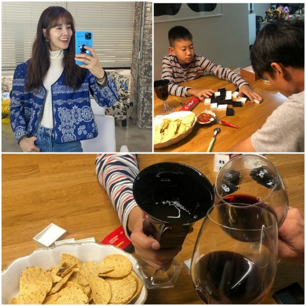 김성은이 2일 자신의 SNS에 정조국, 1호 아들과 행복한 시간을 보내는 일상을 공개했다/사진=김성은 SNS