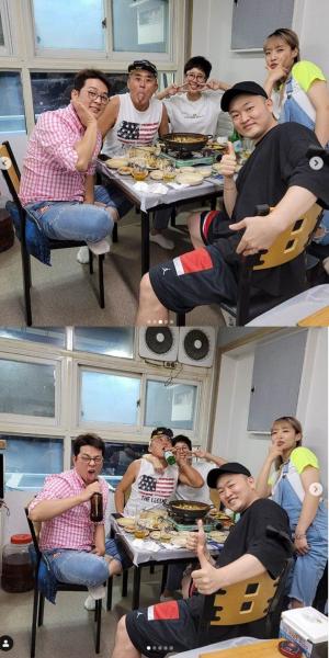 Joon-Yong Choi, wife Han Ah-reum-younger Park Gwang-hyun and a pleasant drinking party revealed "Wow!
