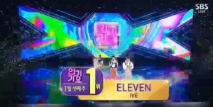 아이브 ‘ELEVEN’, ‘인기가요’ 1위…음악 방송 9관왕