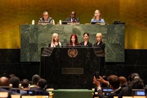에스파, 유엔 지속가능발전 고위급 포럼 연설 “메타버스 세상은 현실을 반영"