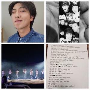 방탄소년단 RM, 데뷔 10주년 맞아 아미에 손편지 "우리만의 세계 쌓았다"