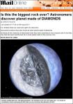 다이아몬드 행성 발견, 지구 5배 크기 “다 팔면 얼마야?”