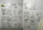 수준 높은 화장실 낙서 2탄, 강풀 작업실 &apos;동료 만화가들 솜씨&apos;