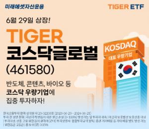 미래에셋, ‘TIGER 코스닥글로벌 ETF’ 신규 상장.. "코스닥 우량 기업에 투자"